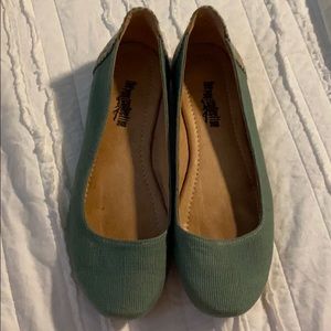 The Root Collective size 9 gaby flat teal.